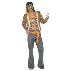 Smiffys Mens 60s Singer Costume Set - S R, Multicoloured
