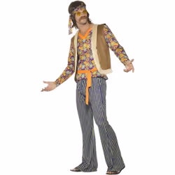 Smiffys Mens 60s Singer Costume Set - S R, Multicoloured