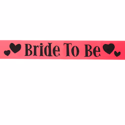 Smiffys Womens/Ladies Bride To Be Party Sash