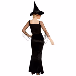 Smiffys Womens/Ladies Glam Witch Costume Set - S, Black