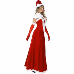Smiffys Womens/Ladies Luxury Miss Santa Costume Set - S, Red