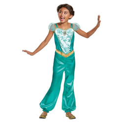 Aladdin Girls Classic Jasmine Costume - 3-4 Years, Teal