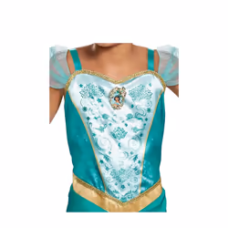 Aladdin Girls Classic Jasmine Costume - 3-4 Years, Teal