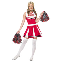 Smiffys Womens/Ladies Cheerleader Costume - XL, Red/White