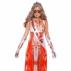 Smiffys Womens/Ladies Bloody Prom Queen Costume Accessory Set