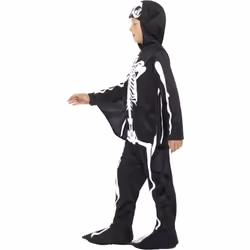 Smiffys Childrens/Kids Bat Skeleton Costume - 7-9 Years, Black/White