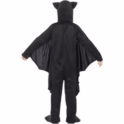 Smiffys Childrens/Kids Bat Skeleton Costume - 4-6 Years, Black/White