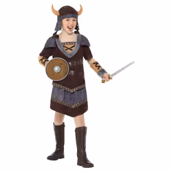 Smiffys Girls Viking Costume Set