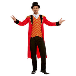 Smiffys Mens Deluxe Ringmaster Costume Set - M R, Red/Black