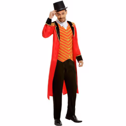 Smiffys Mens Deluxe Ringmaster Costume Set - XL R, Red/Black