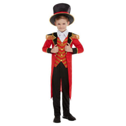 Smiffys Childrens/Kids Deluxe Ringmaster Costume Set - 10-12 Years, Red/Black