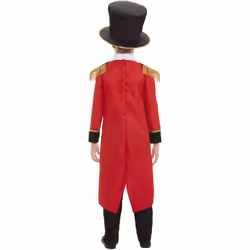 Smiffys Childrens/Kids Deluxe Ringmaster Costume Set - 4-6 Years, Red/Black
