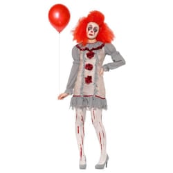 Smiffys Womens/Ladies Clown Vintage Costume Set - L, Grey/Red