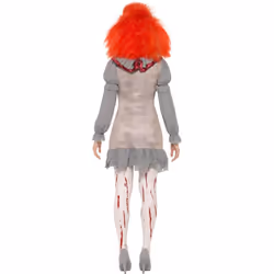 Smiffys Womens/Ladies Clown Vintage Costume Set - L, Grey/Red