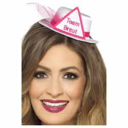 Smiffys Womens/Ladies Team Braut Hat Hair Clip