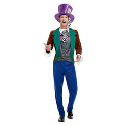 Smiffys Mens Mad Hatter Costume Set - XL R, Multicoloured