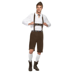 Smiffys Mens Bavarian Costume Set - XL, Brown/White