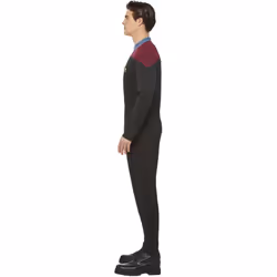 Star Trek Mens Voyager Command Uniform Costume Set - M, Black