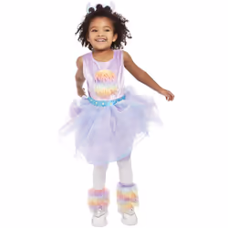 Smiffys Toddler Cute Monster Costume Set - 3-4 Years, Purple