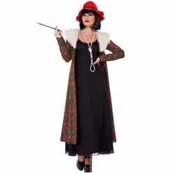 Smiffys Womens/Ladies 20s Gangster Moll Costume Set