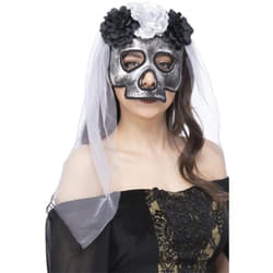Smiffys Womens/Ladies Skull Bride Mask & Veil