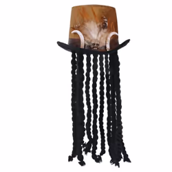 Smiffys Unisex Adult Deluxe Witch Doctor Top Hat