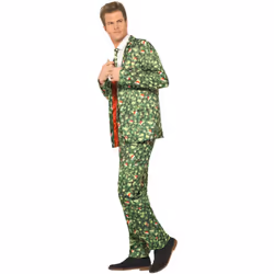 Smiffys Mens Brussel Sprout Costume Suit - XL, Green