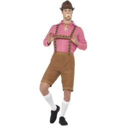 Smiffys Mens Mr Bavarian Costume - L, Red/Brown
