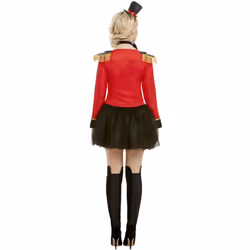 Smiffys Womens/Ladies Deluxe Ringmaster Costume Set - M, Red/Black