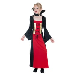 Smiffys Girls Gothic Vampiress Costume Set - 13-14 Years, Black/Red