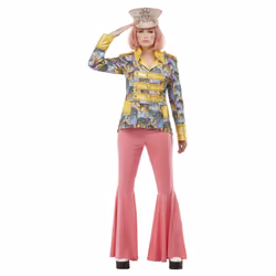 Smiffys Womens/Ladies Carnival Jacket - XS, Blue/Yellow