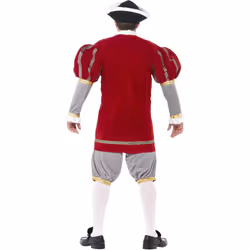 Smiffys Mens Deluxe Henry VIII Costume Set - L, Red