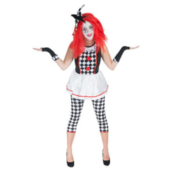 Smiffys Womens/Ladies Clown Jester Costume Set