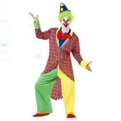 Smiffys Mens Deluxe La Clown Costume Set - XL, Multicoloured