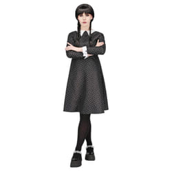 Smiffys Womens/Ladies School Girl Costume Dress - 8 UK - 10 UK, Black
