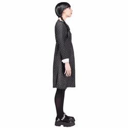 Smiffys Womens/Ladies School Girl Costume Dress - 8 UK - 10 UK, Black