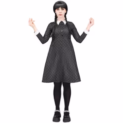 Smiffys Womens/Ladies School Girl Costume Dress - 8 UK - 10 UK, Black
