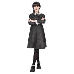 Smiffys Womens/Ladies School Girl Costume Dress - 4 UK - 6 UK, Black