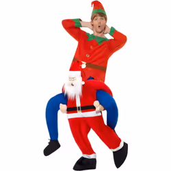 Smiffys Unisex Adult Santa Piggy Back Costume