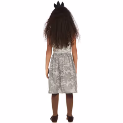 Smiffys Girls Dark Spirit Warrior Costume Set - 4-6 Years, Grey/White