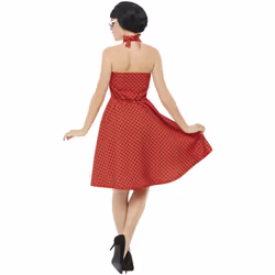 Smiffys Womens/Ladies 50s Rockabilly Swing Costume Dress