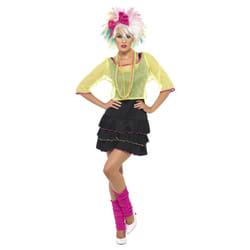 Smiffys Womens/Ladies 80s Pop Tart Costume Set - S, Black/Yellow