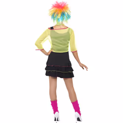 Smiffys Womens/Ladies 80s Pop Tart Costume Set - S, Black/Yellow