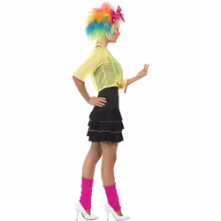 Smiffys Womens/Ladies 80s Pop Tart Costume Set - S, Black/Yellow