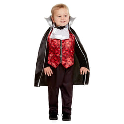 Smiffys Toddler Vampire Costume Set - 1-2 Years, Red/Black