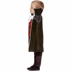 Smiffys Toddler Vampire Costume Set - 1-2 Years, Red/Black
