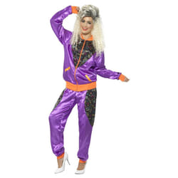 Smiffys Womens/Ladies Retro Costume Set - XL, Purple/Black/Orange