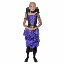 Smiffys Girls Gothic Vampiress Costume Set - 13-14 Years, Purple