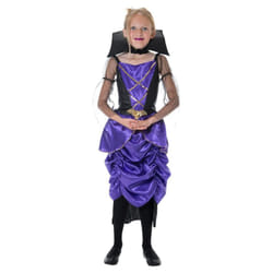 Smiffys Girls Gothic Vampiress Costume Set - 13-14 Years, Purple