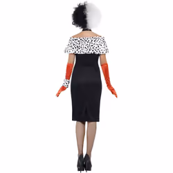 Smiffys Womens/Ladies Evil Madame Costume - S, Black/White